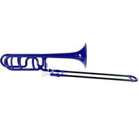 Classic Cantabile MardiBrass Trombone Quart in ABS Plastica - Accordatura Bb/F - Coulisse in Fibra di Vetro - 850g leggera - Diametro: 13,9 mm - inclusi bocchino e custodia - blu