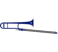 Classic Cantabile MardiBrass Trombone Tenore in ABS Plastica - Accordatura Bb - Coulisse in Fibra di vetro - 660g leggera - Foratura: 12 mm - incl. Bocchino e Gigbag - blu