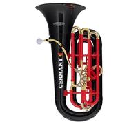 Classic Cantabile MardiBrass Tuba Germania Bb - Estremamente leggera e molto stabile - Materiale corpo: plastica ABS - Bocchino e meccanica: ottone - Gigbag e bocchino - Colore: nero rosso oro
