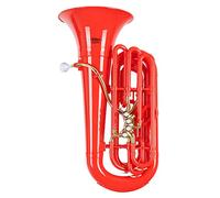 Classic Cantabile MardiBrass Tuba in plastica in Bb - Estremamente leggera e molto stabile - Materiale corpo: plastica ABS - Bocchino e meccanica in ottone - con gigbag e bocchino - Colore: rosso