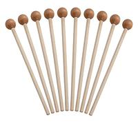 Classic Cantabile MG1818W Bacchette per Glockenspiel 5 Paia - Testa tonda in faggio - Manico in acero - Lunghezza totale: 18 cm - Diametro testa: 18 mm - Adatte a molti strumenti Orff e percussioni