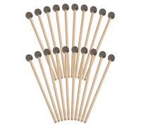 Classic Cantabile MG2220F Bacchette per Glockenspiel 10 Paia - Testa Rotonda - Manico in Acero - Lunghezza Totale: 22 cm - Diametro Testa: 20 mm - Adatte a Molti Strumenti Orff e Percussioni