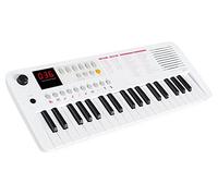 Classic Cantabile MINI-37 Keyboard - 37 Mini-tasti - Alimentazione via USB-C o batterie - 100 suoni e ritmi - USB-MIDI - Altoparlante e uscita cuffie - bianco-rosa