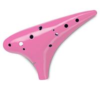 Classic Cantabile Ocarina - in plastica resistente - 12 toni - accordatura contralto in C - estensione: c'' - f''' - suono morbido e caldo - rosa