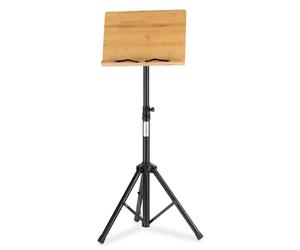 Classic Cantabile OSW-100 Leggio da Tavolo in Bambù - Superficie 33,3x22,3 cm - Supporto per ricettario, libro, smartphone, tablet - Inclinazione regolabile in 5 posizioni.