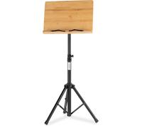Classic Cantabile OSW-125 Leggio in Bambù, Leggio con morsetti per spartiti