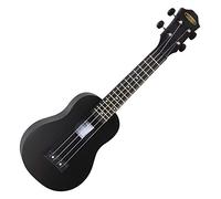 Classic Cantabile OV-04 BK Ukulele Nera, Mensola: 342 mm, 15 tasti | Ukulele soprano in design roundback, Lunghezza totale: 54 cm, Larghezza capotasto: 38 mm, Corpo e manico in plastica ABS