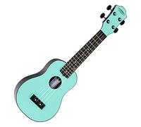 Ukulele Soprano Acustica design Roundback Tavola in Tiglio Corde Nylon Turchese