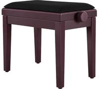 Classic Cantabile panca per pianoforte Mod. A, velluto nero, palissandro | Velluto nero, telaio palissandro, regolabile in altezza 48 - 58 cm, legno massiccio, seduta 53 x 30,5 cm