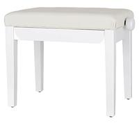 Classic Cantabile Panca per pianoforte Modello D bianco lucido
