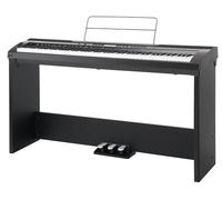 Classic Cantabile SP-150 BK Stagepiano SET nero: 88 tasti soft-touch, dinamica, MIDI, USB, registrazione, accompagnamento, leggio, alimentatore, supporto, unità pedale inclusi.