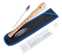 Classic Cantabile Stella Flauto Dolce 2 pezzi acero, diteggiatura tedesca, per bambini da 6 anni. Include custodia imbottita, tabella diteggiatura, pulitore e grasso per sughero.