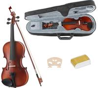 Classic Cantabile Student Violinset 1/8 (strumento per principianti/studenti, violino, fondo e fasce in acero, tavola in abete massiccio, ponticello in acero, in ustodia, arco e colofonia)