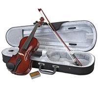 Classic Cantabile Student Violinset 1/8 (strumento per principianti/studenti, violino, fondo e fasce in acero, tavola in abete massiccio, ponticello in acero, incl. custodia, arco e colofonia)