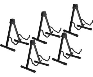 Classic Cantabile Supporto Combinato Per Chitarre E-/A- 5x Set, Peso: 1 | Supporto universale per diverse forme di chitarra, Struttura metallica robusta, Facile da piegare, Regolabile in 3 posizioni