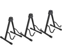 Classic Cantabile Supporto per Chitarre GS-2009E per E-Guitar, 5 x 28 | Supporto universale per E-guitar, E-bass e strumenti simili, Struttura metallica stabile (verniciata a polvere), 5 x 28, 5 cm