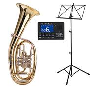 Classic Cantabile TH-38 Flicorno Tenore SET con accordatore/metronomo e leggio per spartito