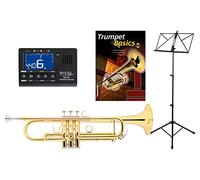 Classic Cantabile TR-30L Tromba in Sib con accordatore/metronomo, leggio spartito e guida (tedesco)