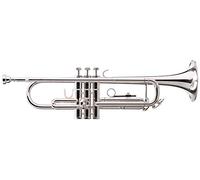 Classic Cantabile TR-40S Tromba in Sib (campana 125 mm, pistoni in acciaio inox, coulisse in alpacca, custodia, bocchino) argento