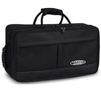 Classic Cantabile TRB-2 Custodia per 2 Trombe, Light-case, Peso ridotto | Per 2 trombe jazz, Estrema stabilità, Tessuto esterno resistente allo strappo e impermeabile, Supporti separati per bocchini