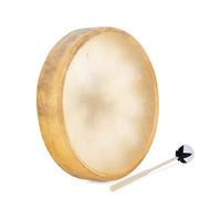 Classic Cantabile TSD-16 Tamburo Sciamanico Tradizionale 16" - Con Pelle di Cavallo Tesa - Diametro: 41cm - Profondità: 7,5cm - Effetto Potente ed Energetico - Con Supporto - Include Bacchetta
