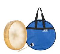Classic Cantabile TSD-16 Tamburo Sciamanico Tradizionale con Pelle di Cavallo 16" Set con Borsa - Diametro: 41 cm - Profondità: 8 cm - Effetto Stimolante - Con Supporto - Include Bacchetta e Borsa