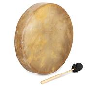 Classic Cantabile TSD-18 Tamburo Sciamanico 18" (46 cm) con pelle di cavallo tesa, profondità 8 cm, effetto potente, cinturino di supporto e bacchetta inclusa.