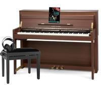 Classic Cantabile UP-1 OM Pianoforte Digitale Verticale Okoume Set Deluxe | 88 tasti pesati con tastiera Graded Hammer, Tastiera con superficie Ivory-Touch (tasti leggermente ruvidi), 7 1/4 ottave