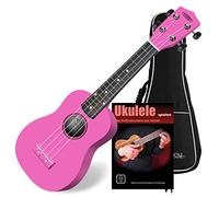 Classic Cantabile US-100 PK Ukulele Soprano Rosa Set incl. Borsa + Manuale