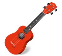 Classic Cantabile US-100 RD Ukulele Soprano Rosso, Scala soprano (34 | 5 cm), Corpo in tiglio, Manico in acero, 15 tasti, Segnatasti al 5°, 12° e 15° tasto, Larghezza capotasto: 34, 5 mm