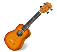 Ukulele Soprano Chitarra Hawaii Uke Ragazzi Bambini 4 Corde Finitura Sunburst
