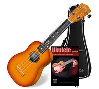 Classic Cantabile US-100 SB Ukulele Soprano Sunburst Set in ustodia +