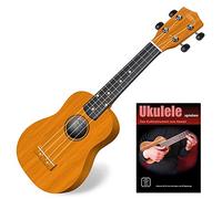 Classic Cantabile US-100 Set Ukulele Soprano - Ukulele per Principianti con Libretto - Leggero Strumento Hawaiano con Cassa in Tiglio, Manico in Acero e 15 Tasti per Viaggio e Tempo Libero - Naturale