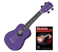 Classic Cantabile US-100 Ukulele Soprano Set - Ukulele per Principianti con Manuale - Leggero strumento hawaiano con cassa in tiglio, manico in acero e 15 tasti per viaggio e tempo libero - Viola