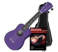 Classic Cantabile US-100 VT Ukulele Soprano Viola Set in orsa + | Scala soprano (34, 5 cm), Corpo in tiglio, Manico in acero, 15 tasti, Segnatasti al 5°, 12° e 15° tasto, 5 mm, 24 playalong