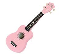 Classic Cantabile US-50 PK Ukulele soprano - Ukulele con 12 tasti - meccaniche per chitarra scorrevoli - corde in nylon bianche - Rosa