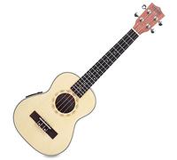 Classic Cantabile UT-260PU S Ukulele Tenore con Pickup (pickup con EQ a 3 bande, tavola in abete massiccio, inclusi gigbag e batteria) naturale
