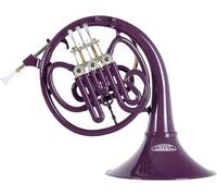 Classic Cantabile WH-30VT MardiBrass Corno Francese Bb in plastica viola, con bocchino e custodia spallacciata. Per principianti e professionisti, resistente, impermeabile, leggero e robusto.