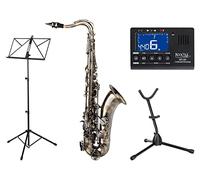 Classic Cantabile Winds TS-450 Antique Yellow Set Sassofono Tenore (Ottone, Verniciatura Vintage, Chiave Do# Alto, Custodia, Supporto, Accordatore, Metronomo, Leggio)