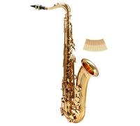 Classic Cantabile Winds TS-450 Sassofono Tenore Bb - Accordatura Bb - Chiave Fa# Alta - Set Risparmio con 10 Pezzi di Ance per Sassofono 2.0