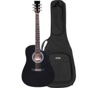 Classic Cantabile WS-10BK-CE Chitarra Western Set Gigbag, 6 corde