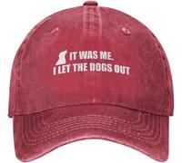 Classic Cappellino da Baseball It Was Me I Let The Dogs out Movimento Berretto con Visiera Visiera Baseball per Uomo Ciclismo All'Aperto