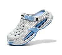Classic Clog for Men & Women, Breathable Platform Clogs with Cushioned Eva Sole for Pool Garden Indoor Outdoor (Blue,43)