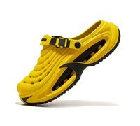 Classic Clog for Men & Women, Breathable Platform Clogs with Cushioned Eva Sole for Pool Garden Indoor Outdoor (Yellow,36)