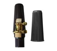 Classic Design Alto Saxophone Mouthpiece, Saxophone Mouthpiece with Ligature, Woodwinds Mouthpiece for Beginners, Portable Alto Sax Mouthpieces for Music, Training, Black, White, Red Color
