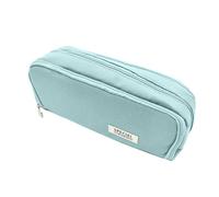 Classic Design School Pencil Case, Students Stationery Organizer Bag, Oxford Cloth Pencil Pouch, Compartment Pencil Case 22x5x9cm for Students, Teachers, Offices, School, Pink, Green, Blue Color