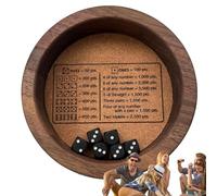 Classic Dice Game - Breading Off Game Dice Standard, Bordi Sicuri Evitare Dadi | Compagno Di Gioco Di Craps Portatile con Vassoio, Set Di Craps Multiuso per Ent