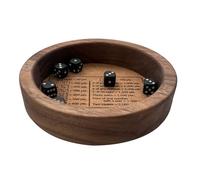 Classic Dice Play con vassoio - Set di giochi da tavolo | Divertimento divertente sostenibile durevole | Cube Game Farkles Dice Game - Gioco per le serate di famiglie Giochi di viaggio