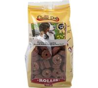 Classic Dog Snack Rollis mit Lachs 500g