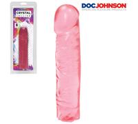 Classic Dong Realistico Dildo Rosa Trasparente con Venature 20 cm Doc Johnson 8"